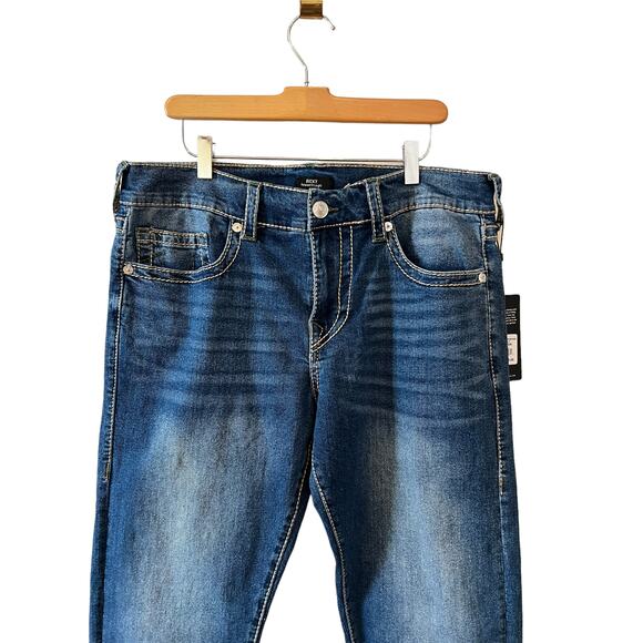 True Religion Rickie Fit Denim Big T Straight Leg Jeans 34 - Picture 2 of 6